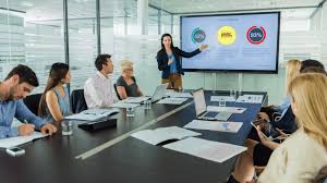 Illustration of financial education presentation